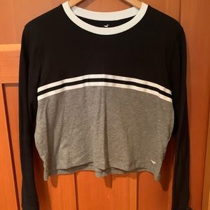 Cropped stripped long sleeve